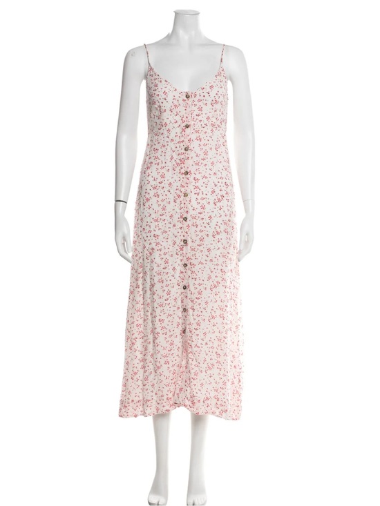 Dresses & Skirts - Ganni Floral Georgette Tank Midi Dress